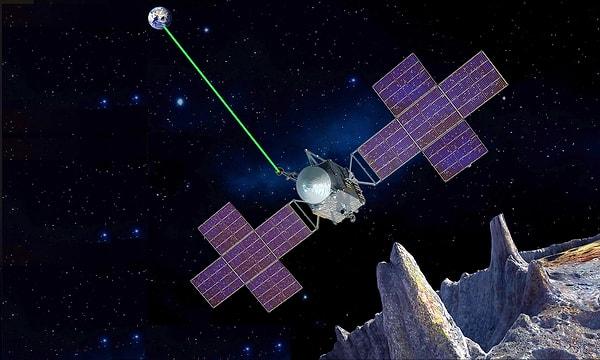 İlk kez lazer kullanıldı: Psyche uzay aracının, Deep Space Optik İletişim alıcı-vericisi tarafından 225 milyon kilometre uzaktan Dünya'ya iletilen lazer mesajı teknolojik gelişmelerin öncüsü olabilir.