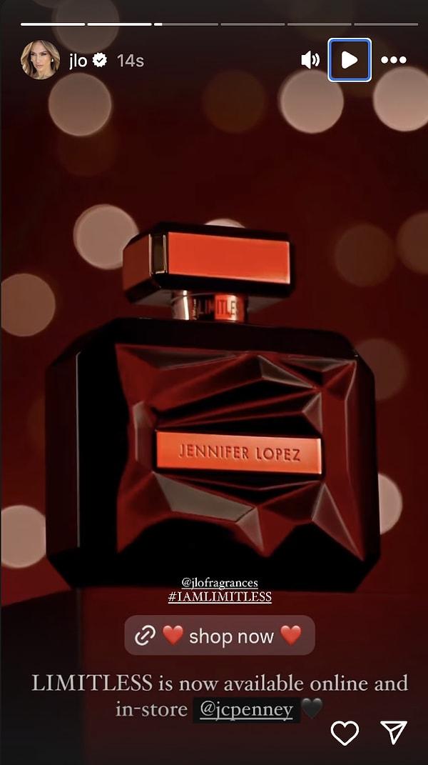 Jennifer Lopez de kendi parfüm markasını tanıttı.