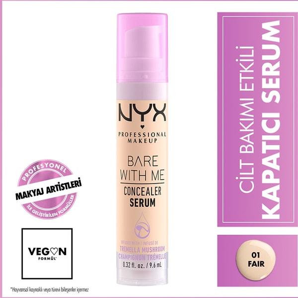 8. NYX Professional Makeup Bare With Me Concealer Serum - 01 FAIR