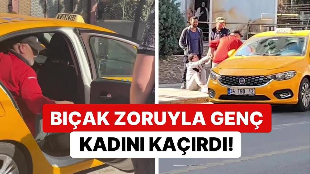 İstanbul Pendik’te Bir Şahıs Genç Bir Kadını Bıçak Zoruyla Taksiye Bindirerek Kaçırdı