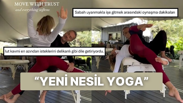 Partnerle Yakın Temaslı Gerçekleştirilen Yogadan Görüntüler Goygoycuların Radarına Takıldı