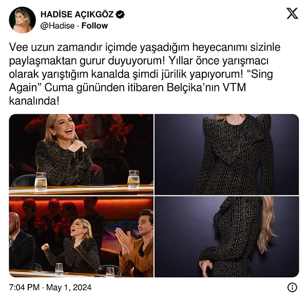 Tebrikler Hadise!