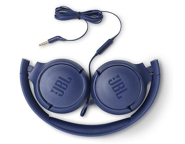 JBL TUNE 500 Kablolu Kulak Üstü Kulaklık - Mavi
