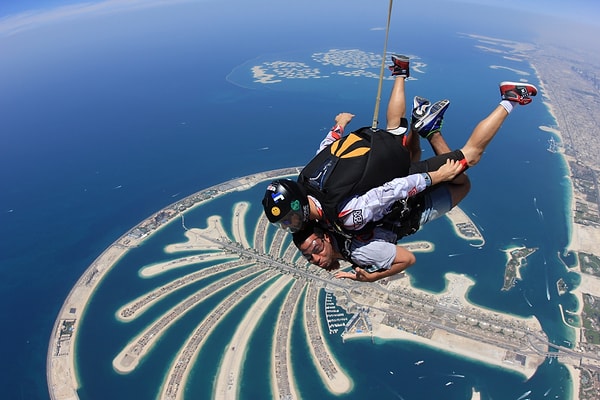 1. Skydiving