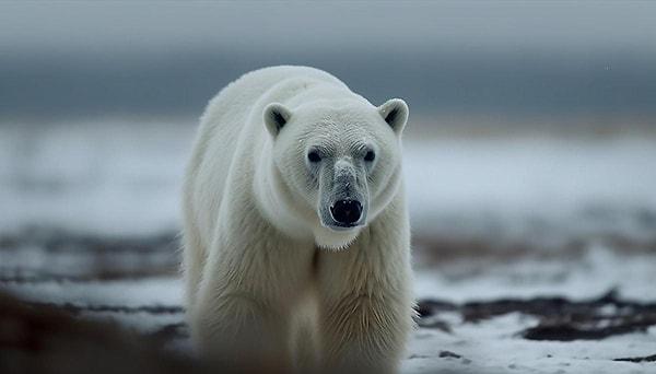Polar bears appear white because their fur reflects visible light.