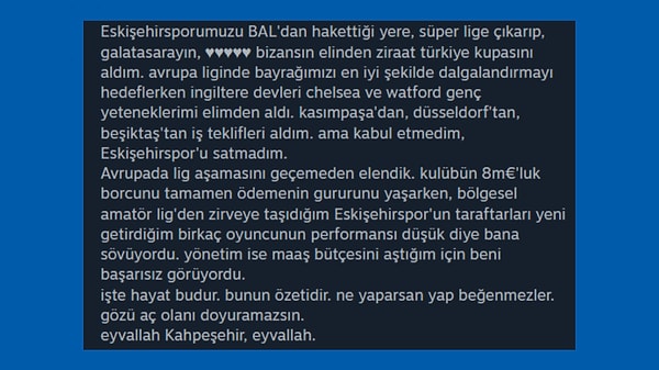 FM24 sayesinde hayatımı gözden geçireceğim hiç aklıma gelmezdi.