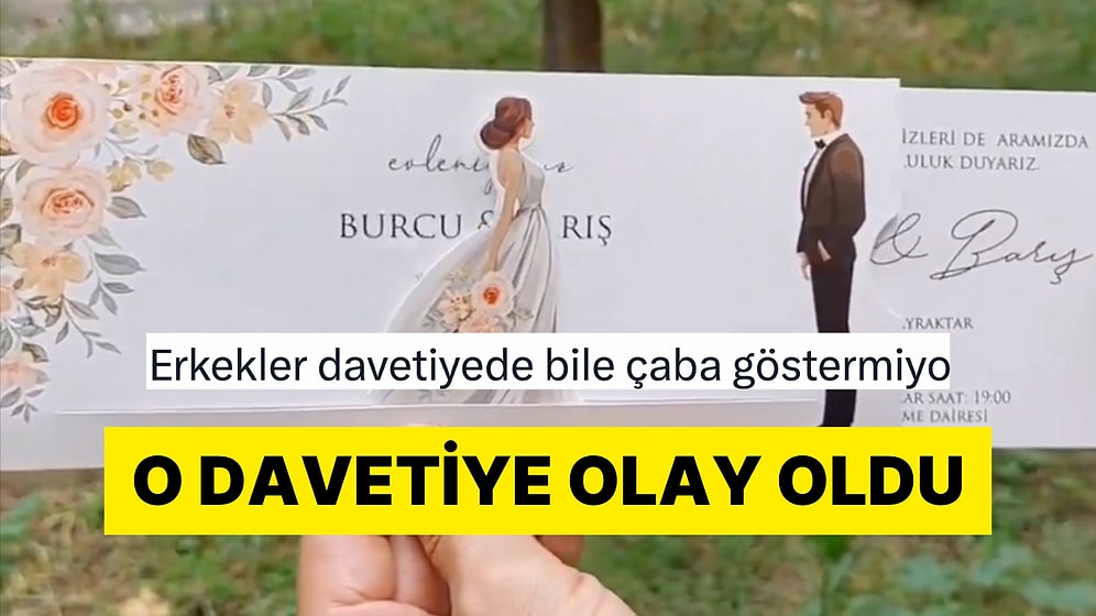 Yeni Nesil Düğün Davetiyesi Yaratıcı Tasarımıyla Görenlerin İlgisini Toplamayı Başardı