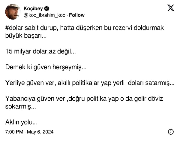 "Demek ki güven her şeymiş..."