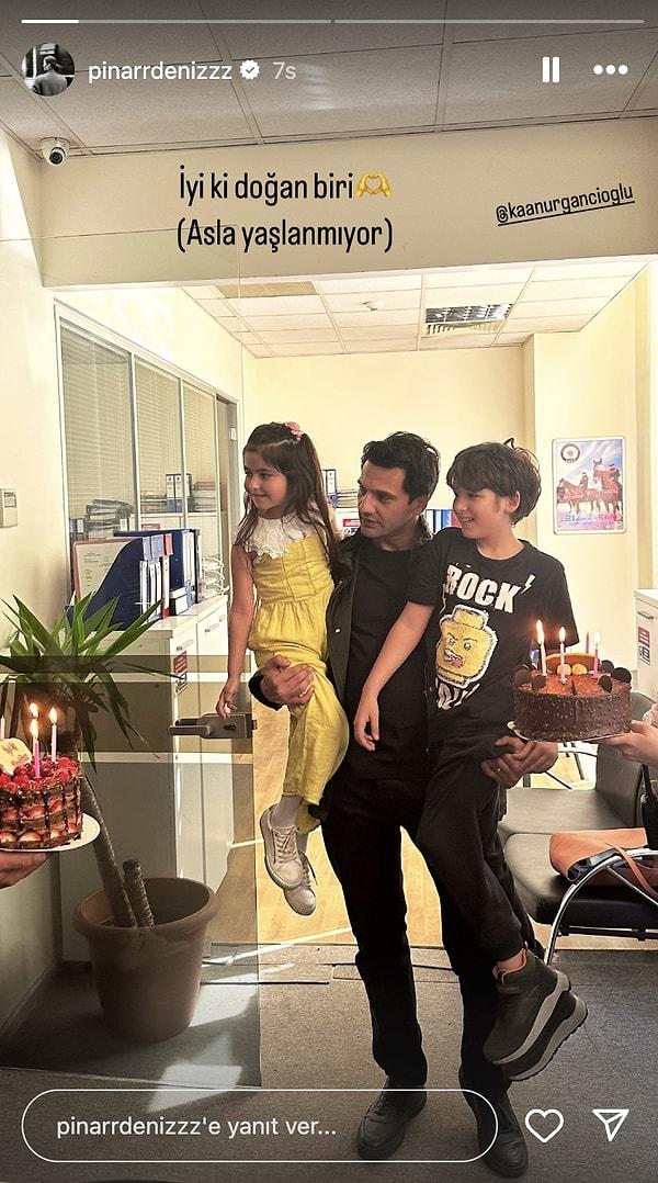 Pınar Deniz, rol arkadaşı Kaan Urgancıoğlu'nun doğum gününü kutladı.