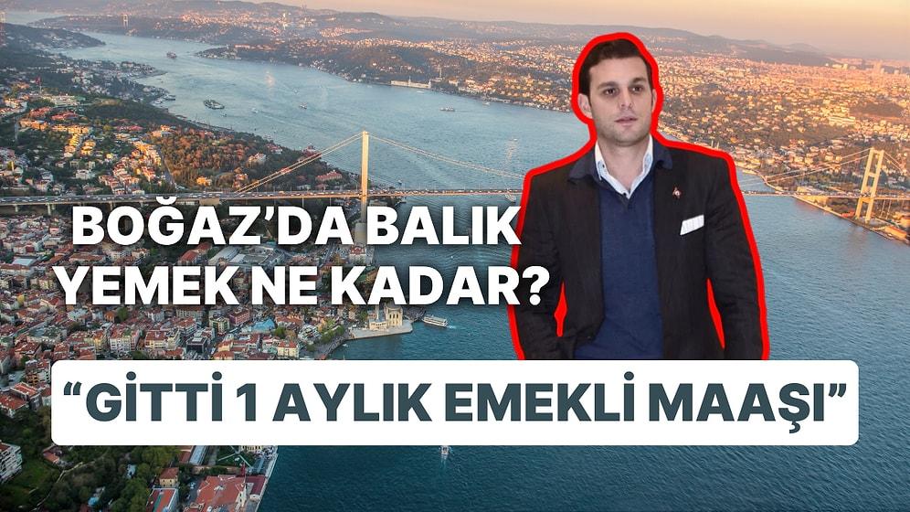 Siyasetçi ve Oyuncu Mehmet Aslan Boğaz'da Gelen Balık Hesabına İsyan Etti