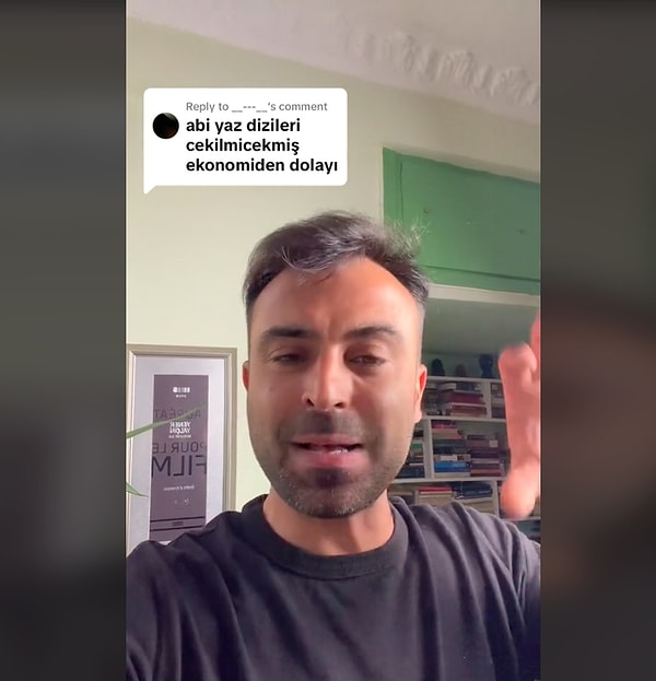 Set çalışanı Yener Çevik çektiği TikTok videosu ile yaz dizilerini merak edenlere güzel haber verdi: "Yalnızca iki yapımcı çekmeyecek. Bu yıl da yaz dizileri devam edecek."