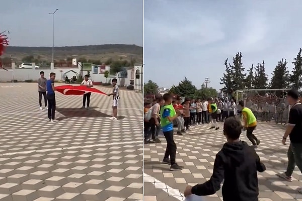 Öğretmen, öğrencileri için final maçını daha da heyecanlı hale getirdi.