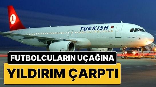 Fenerbahçe Maçı İçin İstanbul’a Giden Kayserispor’u Taşıyan Uçağa Yıldırım İsabet Etti