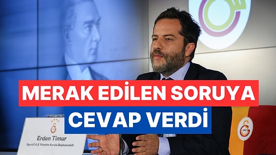 Erden Timur Neden Yeni Yönetimde Olmadığını Açıkladı!