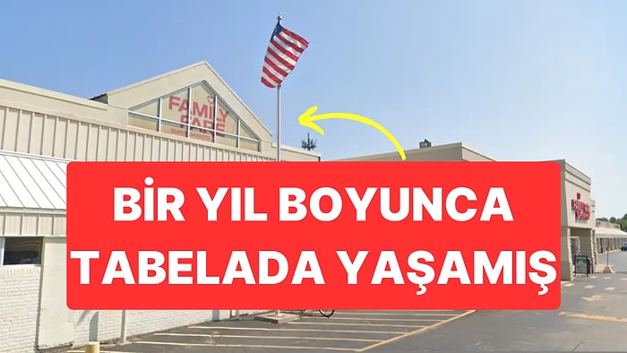 Evsiz Bir Kişi 1 Yıl Boyunca Mağaza Tabelasında Yaşamış! Tabela Evden Yazıcı Bile Çıktı