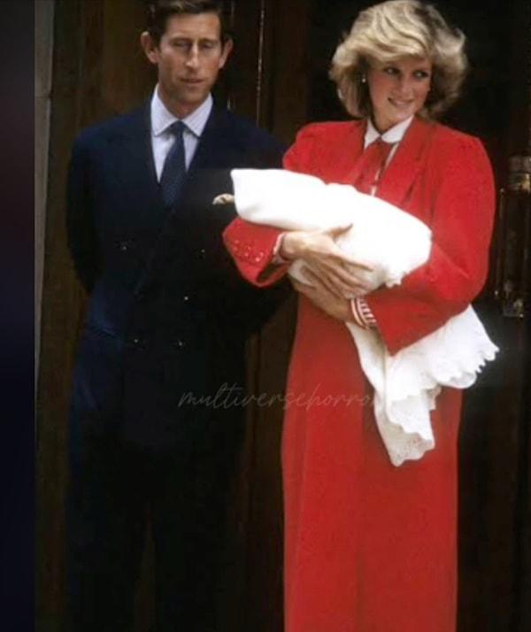Kate Middleton'ın giydiği elbise, Prenses Diana'nın Prens Harry'nin doğumundan sonra giydiği elbise ile karşılaştırılmıştı.