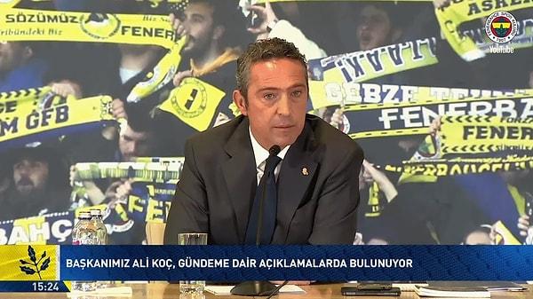 Fenerbahçe Kulübü Başkanı Ali Koç, geçtiğimiz hafta yaptığı basın toplantısında Türkiye Futbol Federasyonu’nu sert sözlerle eleştirdi ve “Belki de Türkiye'de en güvenilmez kurum TFF” dedi.
