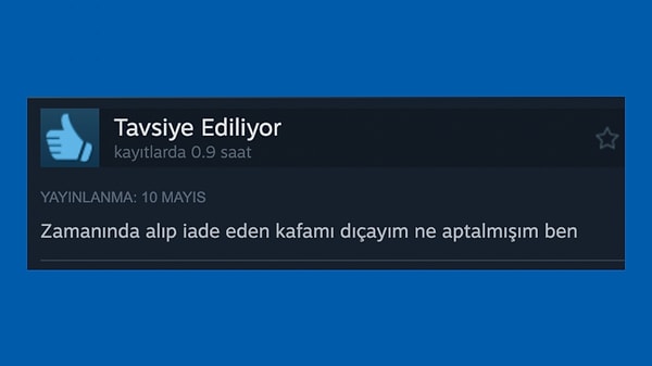 7. Steam bir gecede dolara geçip oyun fiyatı günlük asgari ücreti geçince gelen pişmanlık.