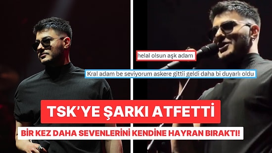 Ünlü Şarkıcı Semicenk Bir Konserinde TSK'ye Atfettiği Şarkıyla Dinleyenlerine Gurur Dolu Anlar Yaşattı