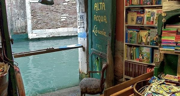 7. Libreria Acqua Alta - Venice, Italy