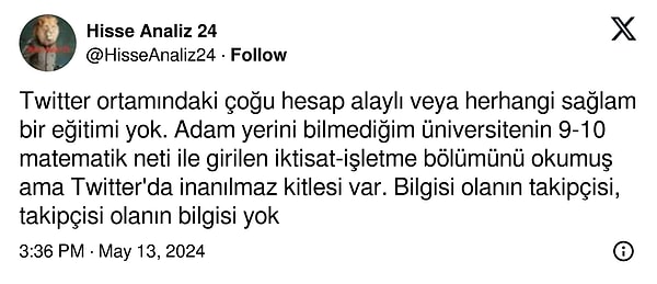 Yıllarını bu alanda harcamış biri olarak yatırım tavsiyesinde güvenilir ve kurumsal olunmasına,