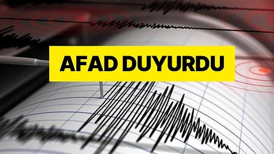 AFAD Duyurdu: İzmir'de Art Arda İki Deprem