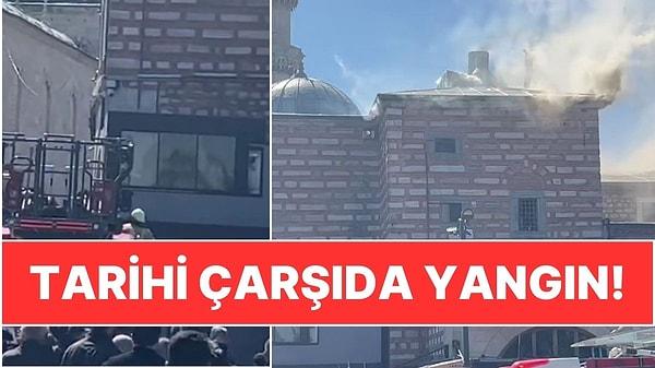 İstanbul'un Tarihi Noktalarından Mısır Çarşısı'nda Yangın!