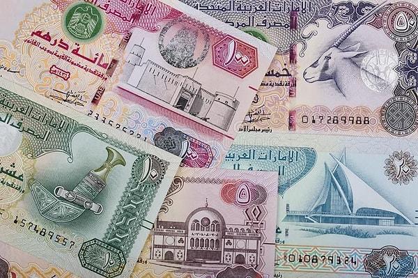 5. Birleşik Arap Emirlikleri'nde dirhemlerin yanı sıra sıklıkla kullanılan renkli ve gösterişli banknotlar da bulunuyor.