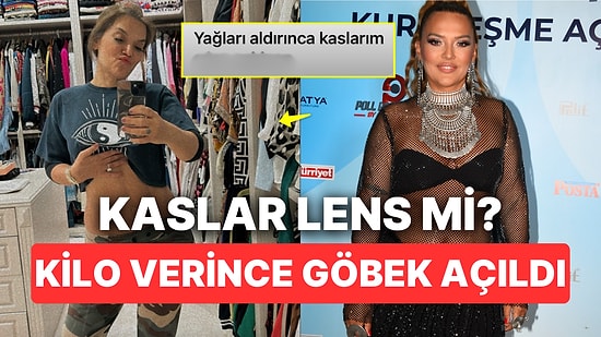 Aniden 11 Kilo Veren Demet Akalın Şov Yapar Gibi Göbeğini Açınca "Kaslar da mı Estetik?" Diye Düşündürttü
