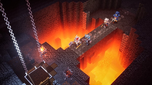 Steam'de bulunan bir diğer Minecraft oyunu ise Minecraft Dungeons.