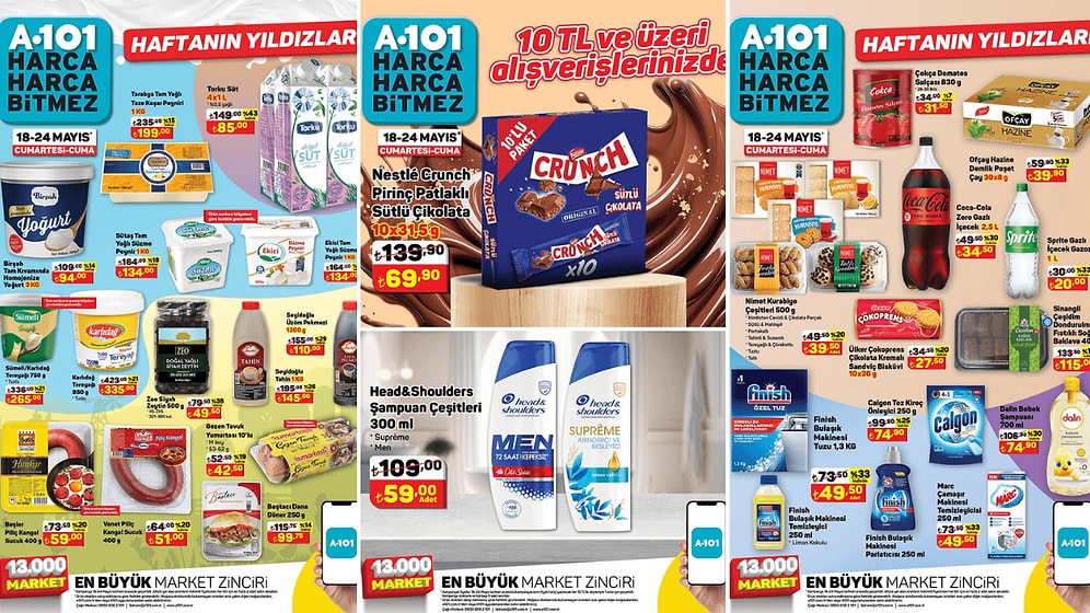 18 - 24 Mayıs 2024 A101 Haftanın Yıldızları Kataloğu