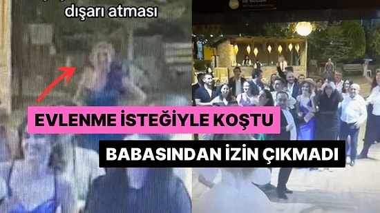 Ablasının Düğününde Gelin Çiçeğini Yakalamak İsteyen Genç Kıza Babasından İzin Çıkmadı