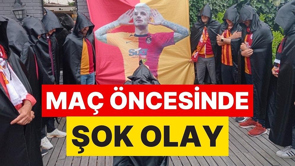 Galatasaraylı Taraftarlar Pelerinlerini Çekip Fenerbahçe Maçı İçin Mauro Icardili Ayin Düzenledi!