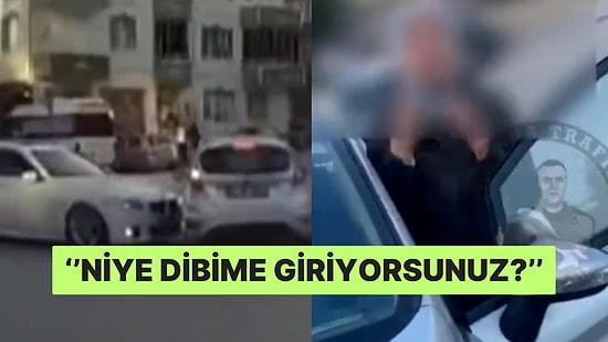 Ankara'da Bir Sürücü Kaza Yaptı! Haykırarak Hakaret Ettikten Sonra Ardına Bakmadan Kaçtı
