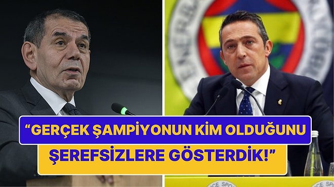 Ali Koç'tan Kendisini Stada Çağıran Dursun Özbek'e Cevap: "Şampiyonun Kim Olduğunu Şerefsizlere Gösterdik!"