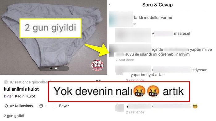 İkinci El Satış Uygulamasında Kullanılmış İç Çamaşırı Satan Kişi, 'Nasıl Yani?' Dedirtti!