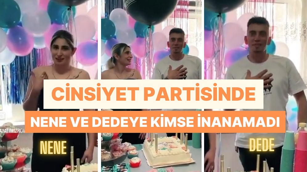 Bebek Bekleyen Bir Çiftin Cinsiyet Partisinde Bebeğin Nenesi ve Dedesi Olduğunu Söyleyen Çift Gündem Oldu