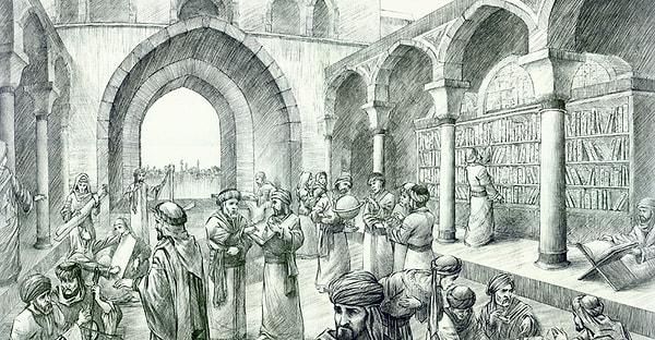Şehir İslam dünyasının en büyük orta çağ kütüphanesi olan Bilgelik Evi'ni barındırıyordu.