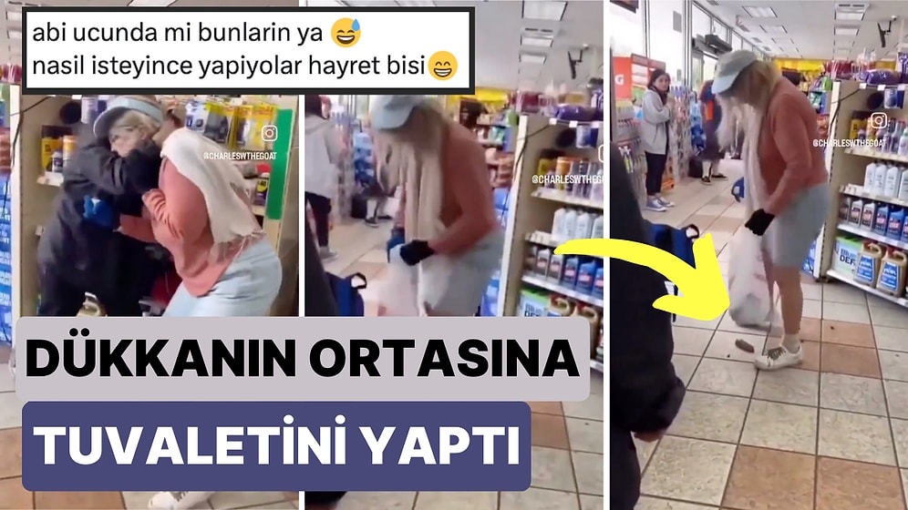 Bir Market Sahibiyle Kavga Eden Müşteri Marketten Çıkmadan Önce Herkesin Ortasında Tuvaletini Yaptı