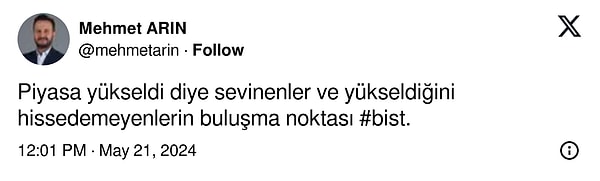 Bu "oksimoron" ortamda borsa yatırımcısı timeline'ı şenlendiren goygoylardan geri kalmadı.