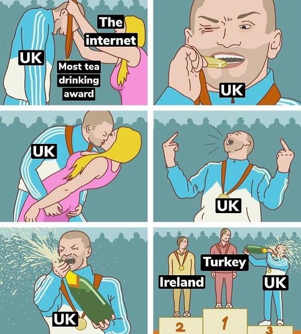 Ayrıca bir karikatür de İngiltere'nin tüm gerçeklerini ortaya koydu! 😂