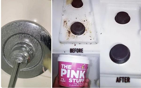 9. Kullanıcıların gözdesi olan The Pink Stuff, adeta mucizeler yaratan bir temizlik mucidi.