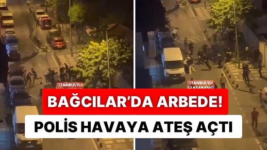 Bağcılar’da İki Grup Arasında Yaşanan Kavgada Polis Havaya Ateş Açsa da Etkili Olamadı