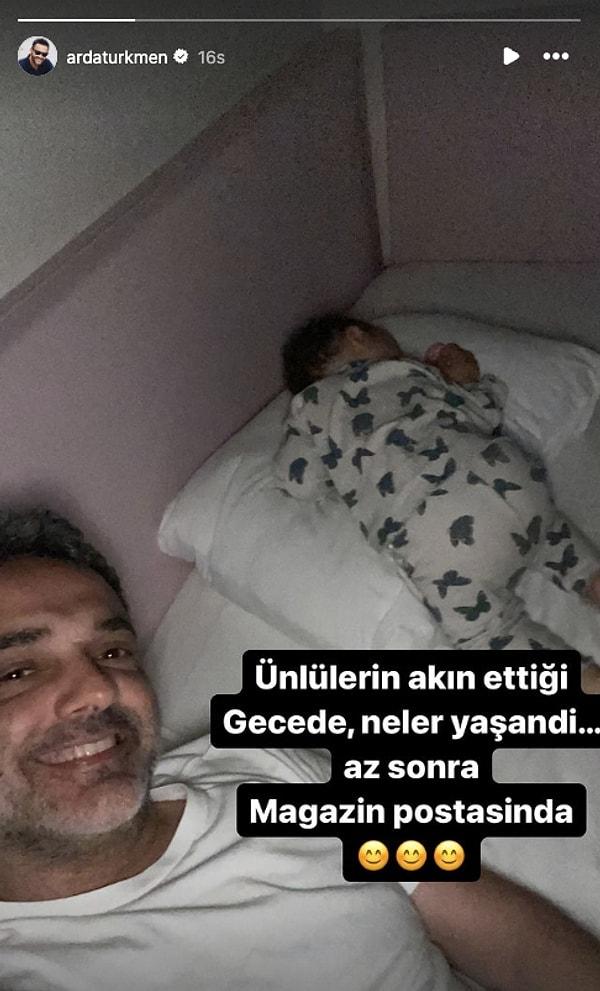 Bu kareyi post attıktan sonra bir de Instagram hikayesine ekleyen Arda Türkmen'in "Ünlülerin akın ettiği gecede neler yaşandı" notlu paylaşımının da birilerine gönderme olduğu düşünüldü.