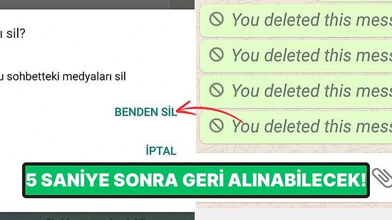 Yeni Güncelleme Geldi: WhatsApp, 'Benden Sil' Özelliğini Geri Alma Seçeneği Getirdi