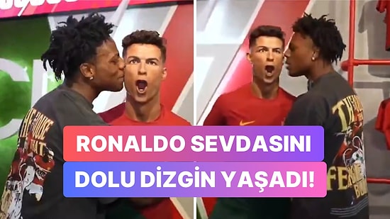 Ronaldo Görmesin: iShowSpeed Ronaldo Aşkını Balmumu Heykelle Bi' Garip Yaşadı