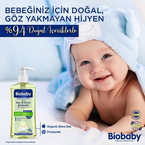 1. Biobaby Ultra Hassas Saç Ve Vücut Şampuanı