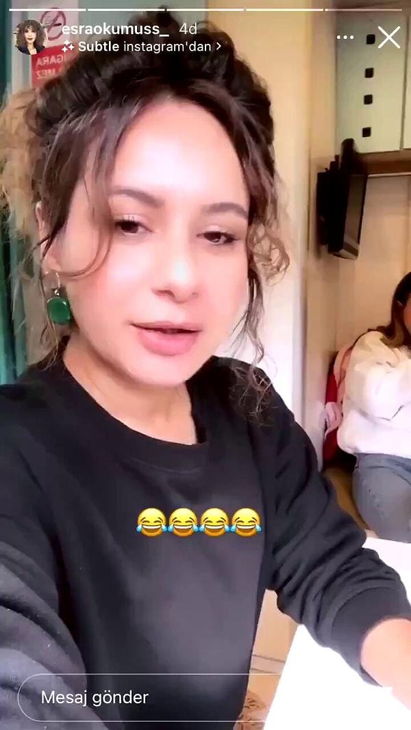 Onun bu açıklamasının ardından da dizinin setinde makyöz olarak çalışan Esra Okumuş, tükenmişlik sendromuna yakalandığını söylediği ve ekip arkadaşlarıyla eğlendiği bir video paylaşmıştı.