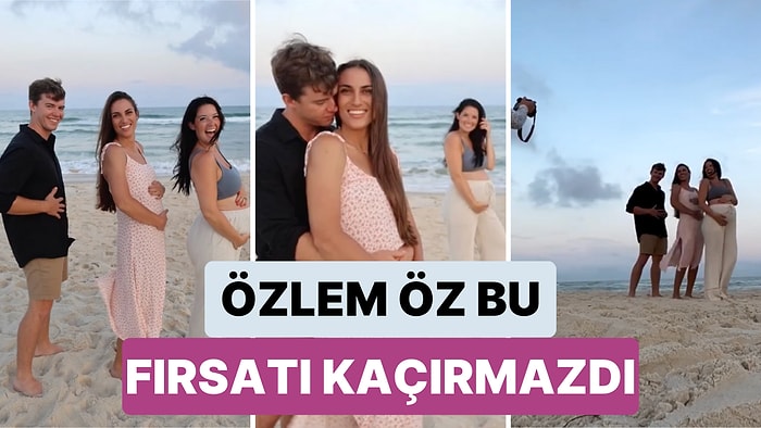 Özlem Öz Bu Fırsatı Kaçırmazdı: Bir İçerik Üreticisi Eşi ve Taşıyıcı Anneyle Hamilelik Fotoğrafı Çektirdi