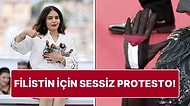 Faslı Yönetmen Asmae El Moudir, Eline Diktirdiği Filistin Bayrağıyla Cannes'a Damgasını Vurdu!